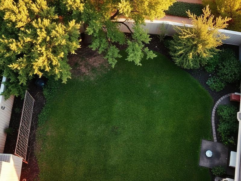 Backyard needing landscaping